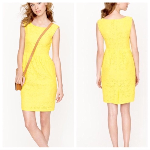 J. Crew Yellow Lace Dress - Picture 7 of 7